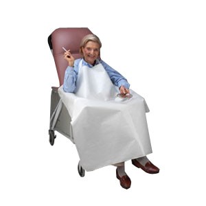 "Smoker's Apron 39"" x 44"", Blue, Flame Proof"