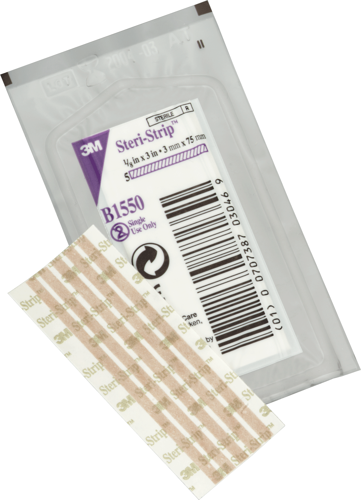 "Steri-Strip Blend Tone Skin Closure Strip 1/4"" x 3"", Tan"