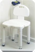 "Universal Bath Bench w/Back 21""W X 18""D X 29 7/8""H"