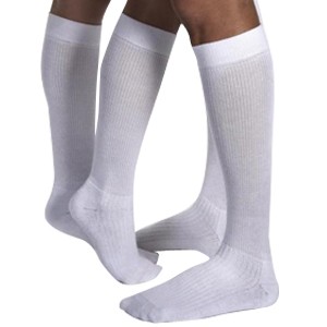 JOBST ActiveWear Knee-High Extra Firm Compression Socks X-Large, White