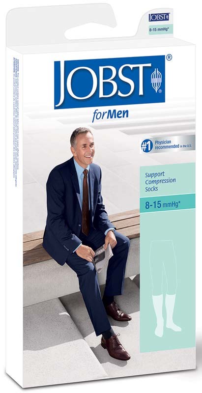 Classic Supportwear Men's Knee-High Mild Compression Socks Large, Black