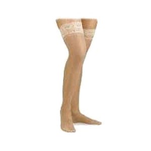 Relief Thigh High, 30-40mm, Medium, Clsd Toe,Beige