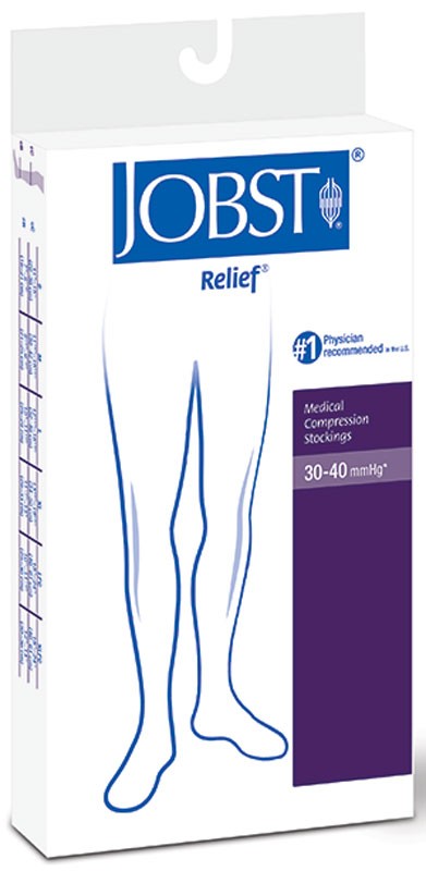 Relief Knee-High Extra Firm Compression Stockings Medium, Beige