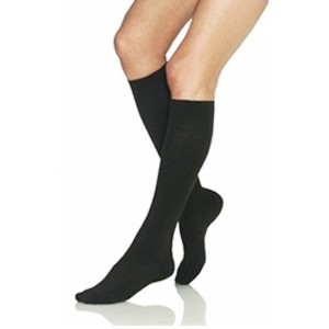 Knee-High Firm Opaque Compression Stockings X-Large, Black