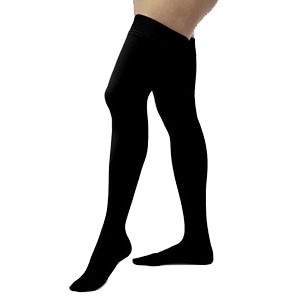 Opaque Women's Thigh-High Firm Compression Stockings Small, Black