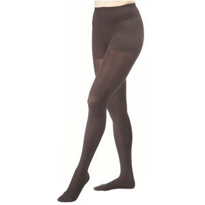 Opaque Pantyhose, 20-30mmHg, X-Large, Closed Toe, Classic Black