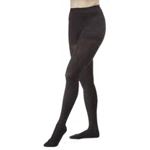 Opaque Women's Waist-High Moderate Compression Pantyhose Small, Black