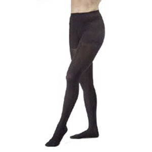 Opaque Women's Waist-High Moderate Compression Pantyhose X-Large, Black