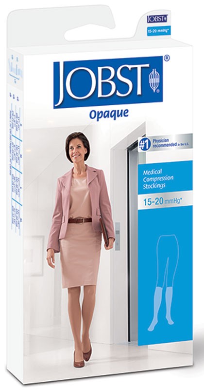Knee-High Moderate Opaque Compression Stockings Small, Black