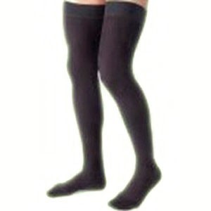 Opaque Women's Thigh-High Moderate Compression Stockings Medium, Black