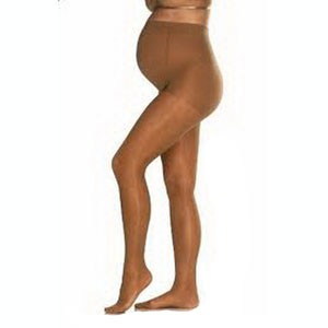 UltraSheer Supportwear Mild Compression Maternity Pantyhose Large, Silky Beige