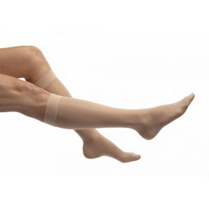 Ultrasheer Knee-High, 15-20 mmHg, Closed Toe, Honey, Medium