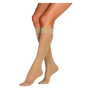 Jobst Ultrasheer Knee High 20-30 mm, Closed Toe, Petite, Large, Suntan