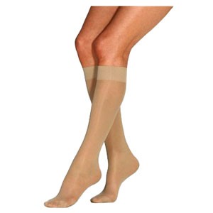 UltraSheer Women's Knee-High Extra-Firm Compression Stockings X-Large Petite, Natural