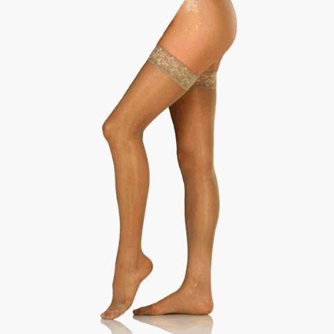 Ultrasheer 15-20 Thigh w/Silicone, Med, Espresso