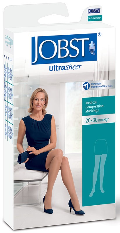 Sm Thigh-Hi, Black, Clsd Toe Ultrasheer, 20-30 mm