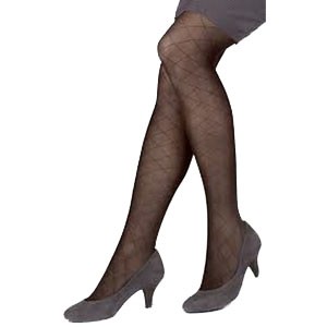 Ultrasheer Thigh, 15-20, Xl, Blk, Silicone Dot Bnd