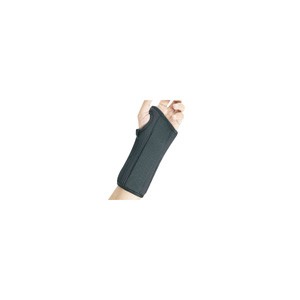 "Pro-Lite Wrist Splint, Right, Large, Black, 8"""