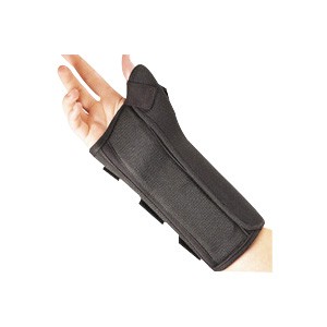 "Pro-Lite Wrist Splint, Right, Small, Black, 8"""