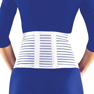 "Cool-Lightweight Lumbar Sacral Support, Medium, 7"""