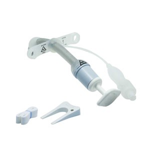 Bivona FlexTend TTS Plus Pediatric Straight Neck Flange Tracheostomy Tubes, Size 5.5