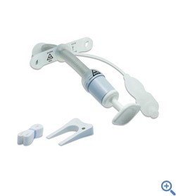 Bivona FlexTend TTS Pediatric V Neck Flange Tracheostomy Tube, Size 4.5