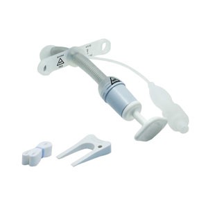 Bivona FlexTend TTS Pediatric Straight Neck Flange Tracheostomy Tubes, Size 4.0