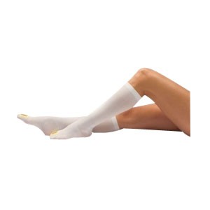 Anti-Embolism Knee High, Closed, 3X-Large, Regular, White