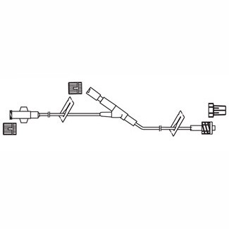 Minibore Extension Set 8", 2/7 mL Priming Volume, Y-Port 4" Above Spin-lock