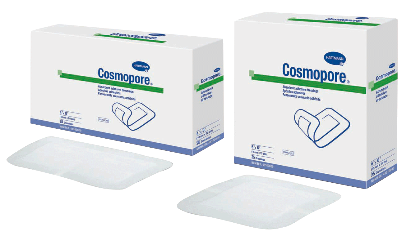 Cosmopore Adhesive Dressing 4" x 13-3/4"