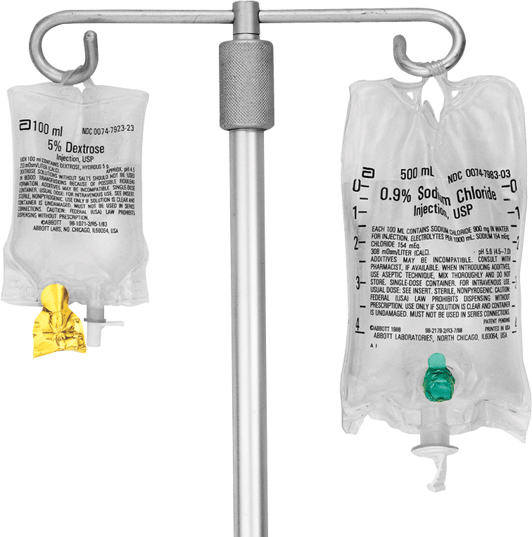 ChemoPlus IVA Seal for Baxter's Viaflex and Mini-Bag Plus Container IV Bag, Blue