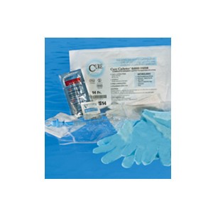 Male 14 French U-Shape Catheter Plus Lubricant Packet, 16"
