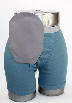 "Daily Wear Pouch Cover, Closed End, Fits Flange Opening of 3/4"" to 2-1/4"", Overall Length 9"", Gr