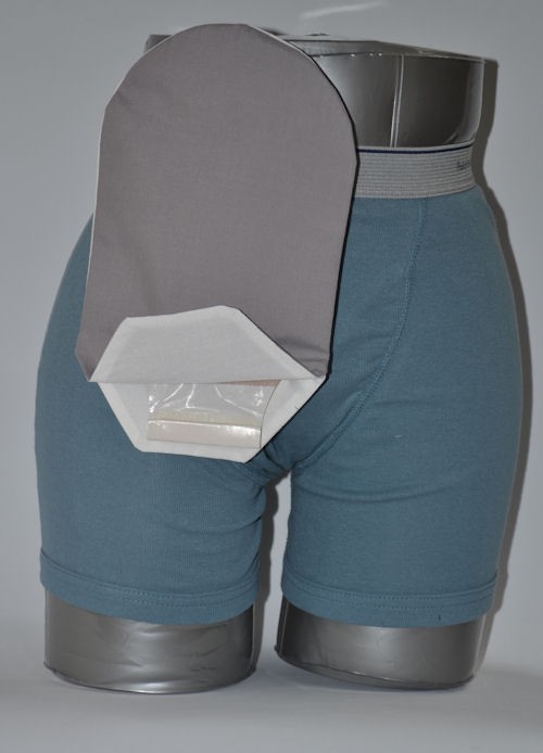 "Daily Wear Pouch Cover, Open End, Fits Flange Opening of 3/4"" to 2-1/4"", Overall Length 10"", Gre