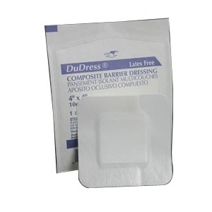 "DuDress Film Top Barrier Dressing 6"" x 8"""