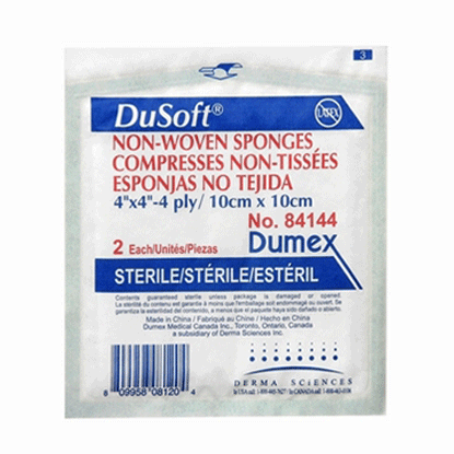 "DuSoft Non-Sterile Non-Woven Sponge, 4"" x 4"", 4-Ply"