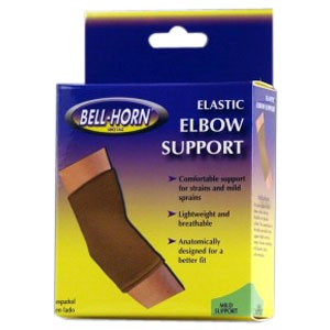 "Bell-Horn Elastic Elbow Support, Large, 10"" - 11"" Elbow, Beige"