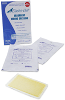 "Elasto-Gel Wound Dressing without Tape 6"" x 8"""