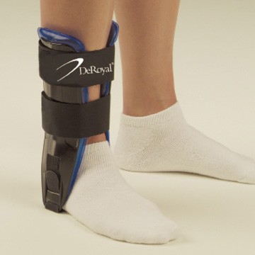 Ankle Stirrup with Swivel Straps, Standard, 10", Black