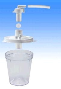 Disposable Collection Container, Unassembled, 800cc