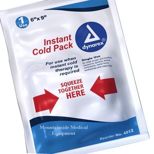 "Disposable Instant Cold Pack, 5""X9"", Case/24"