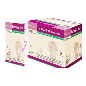 Formula One Non-Sterile Powdered Latex Exam Glove Universal