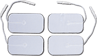 "Elite Silver White Cloth Silver Electrode, 2"" x 3.5"" Rectangle"