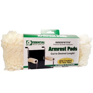 Sheepette Wheelchair Armrest Pads, 12" x 9" x 1"