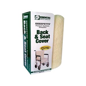 "Sheepette Wheelchair Seat and Back Pad, 40-1/2"" x 18"" x 1"""