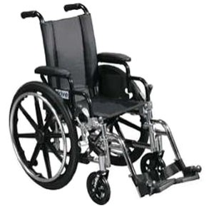 "Lightweight Wheelchair Viper 14"" Size, Black"