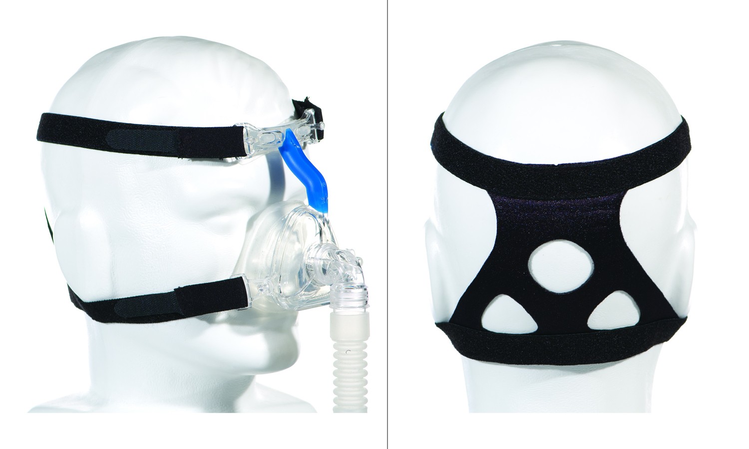 Deluxe Universal Headgear, 4-Point Attachment, Black
