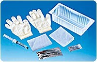 Foley Catheter Tray with 10 cc Pre-Filled Syringe and PVP Swabs