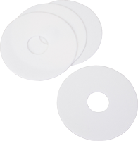 "Plastic Foam Pads, 4"", 1"" Diameter"
