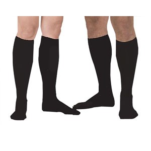 Men's Calf-High Compression Stocking, Size 3 Large, 15 - 20 mmHg, Black